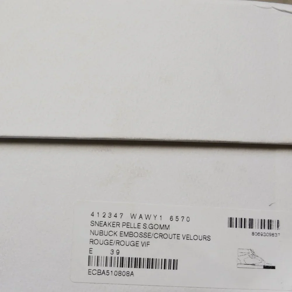 NWT BALENCIAGA MENS HITOP SUEDE LEATHER SNEAKERS US 6 EU 39 - Picture 7 of 7